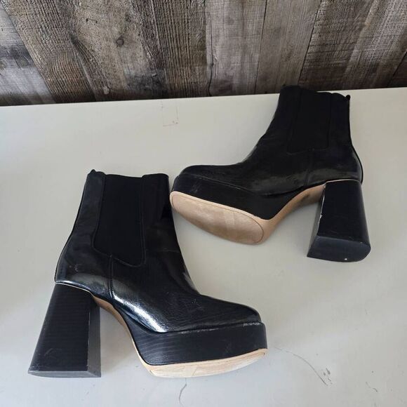 Circus NY by Sam Edelman Stace Flare Heel Platform Chelsea Boots 9M - Picture 3 of 6